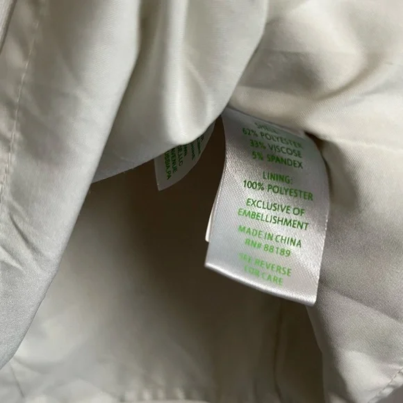 Lilly Pulitzer Women’s Bennett Shift Bead Jewel Dress Cameo White 2 - Picture 7 of 12